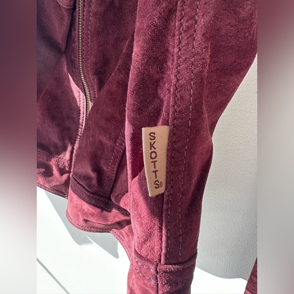 Vintage Suede Jacket & Pant Set - “Skotts Suede” - Deep Plum - Size 6 - Picture 2 of 13